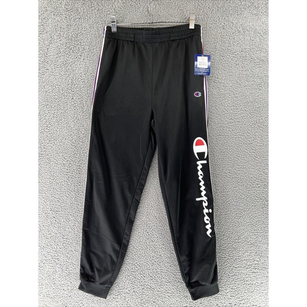 Champion Heritage Boys Iconic Track Pants Boys Youth XL Black NWT